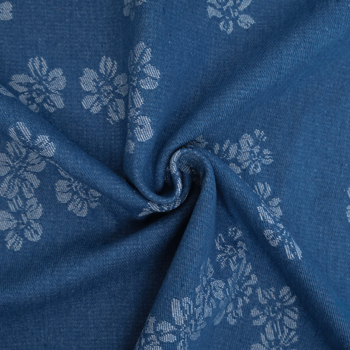 Hellblauer Jacquard-Denim – Sam – Maison Klem